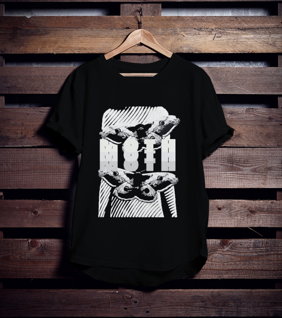 Moth Wings Reflective Optical Illusion T-Shirt