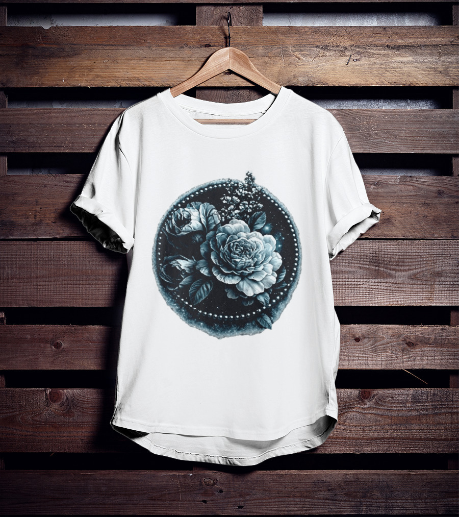Cape Fear Nevaeh Valentine Floral Muscle Peonies T-Shirt