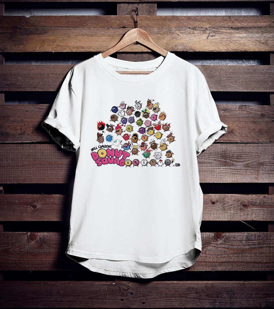 Mel Chenas Donut Squad Cute And Colorful Animated Characters T-Shirt