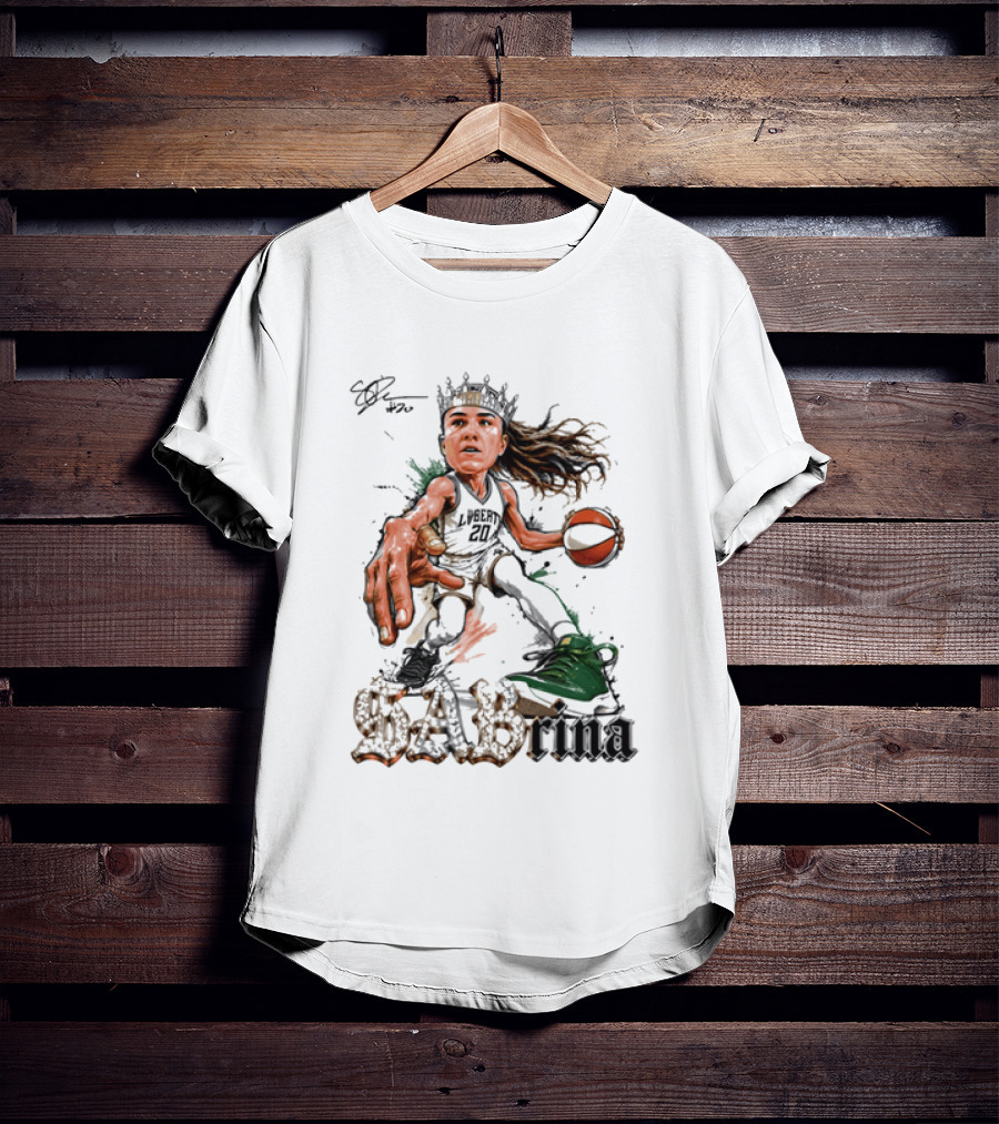 Sabrina Ionescu New York Liberty Basketball Crown T-Shirt