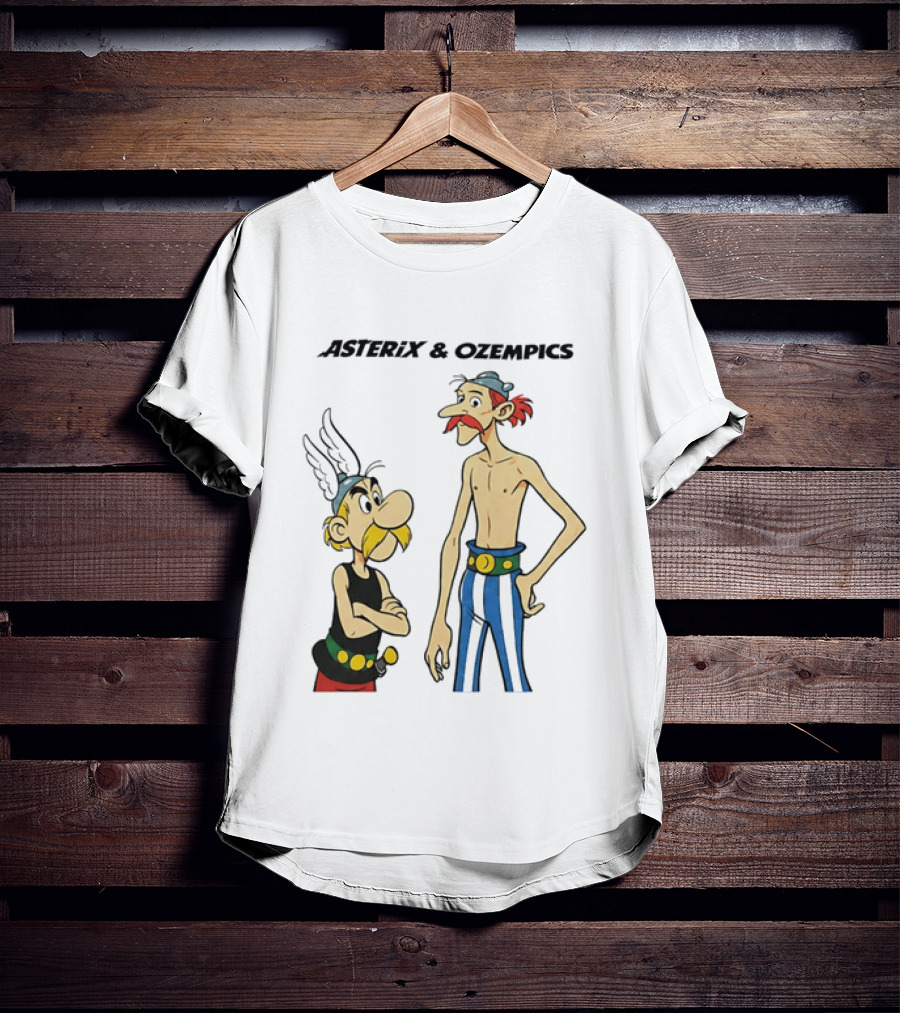 Asterix And Ozempics Thin Obelix Comic T-Shirt