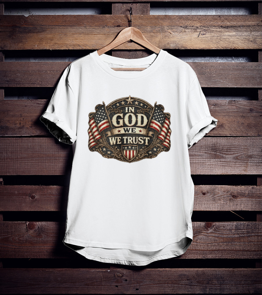 In God We Trust USA Flag Patriotic T-Shirt