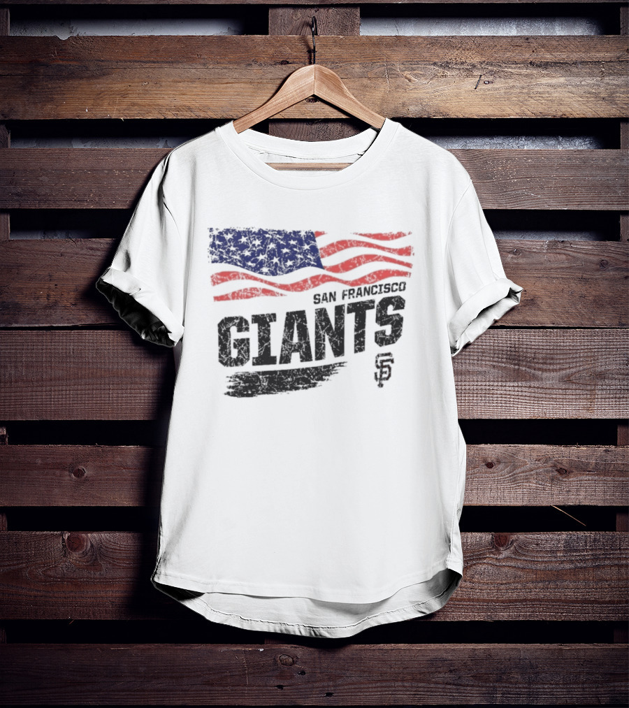 San Francisco Giants USA Flag Stars And Stripes T-Shirt