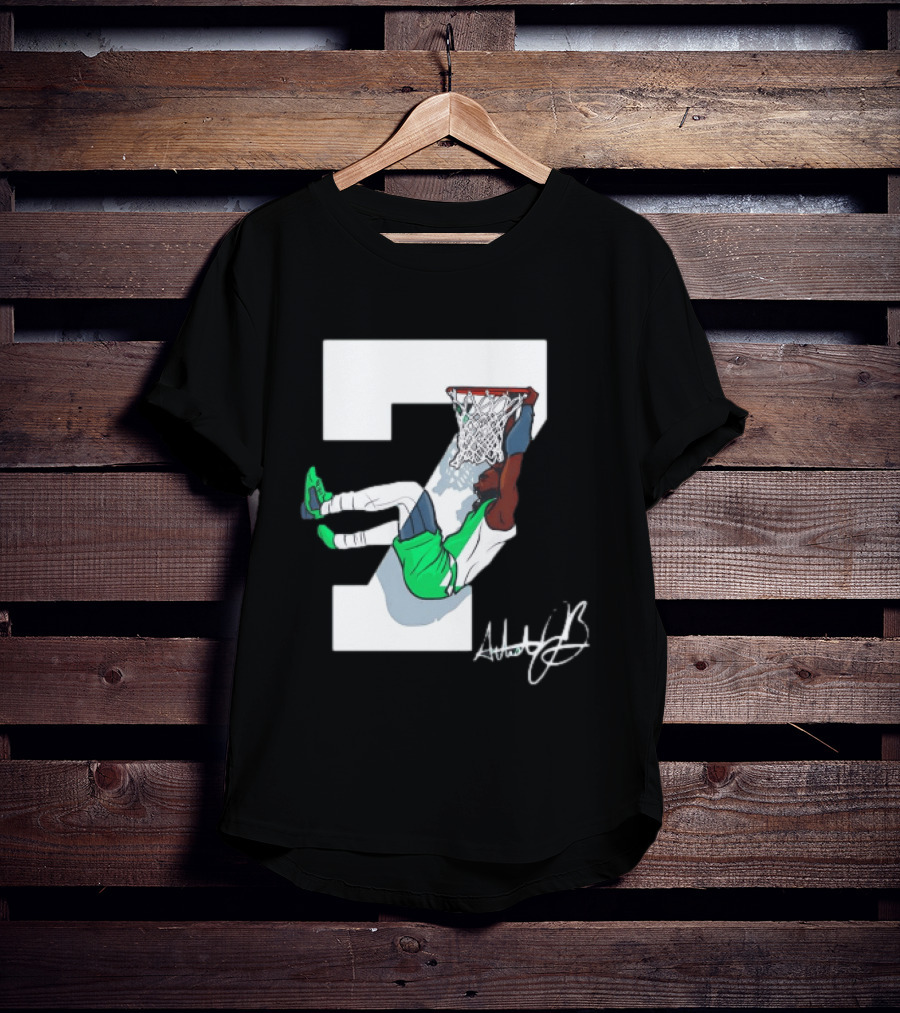 Boston Celtics Dunking Number 7 AthleticJb T-Shirt