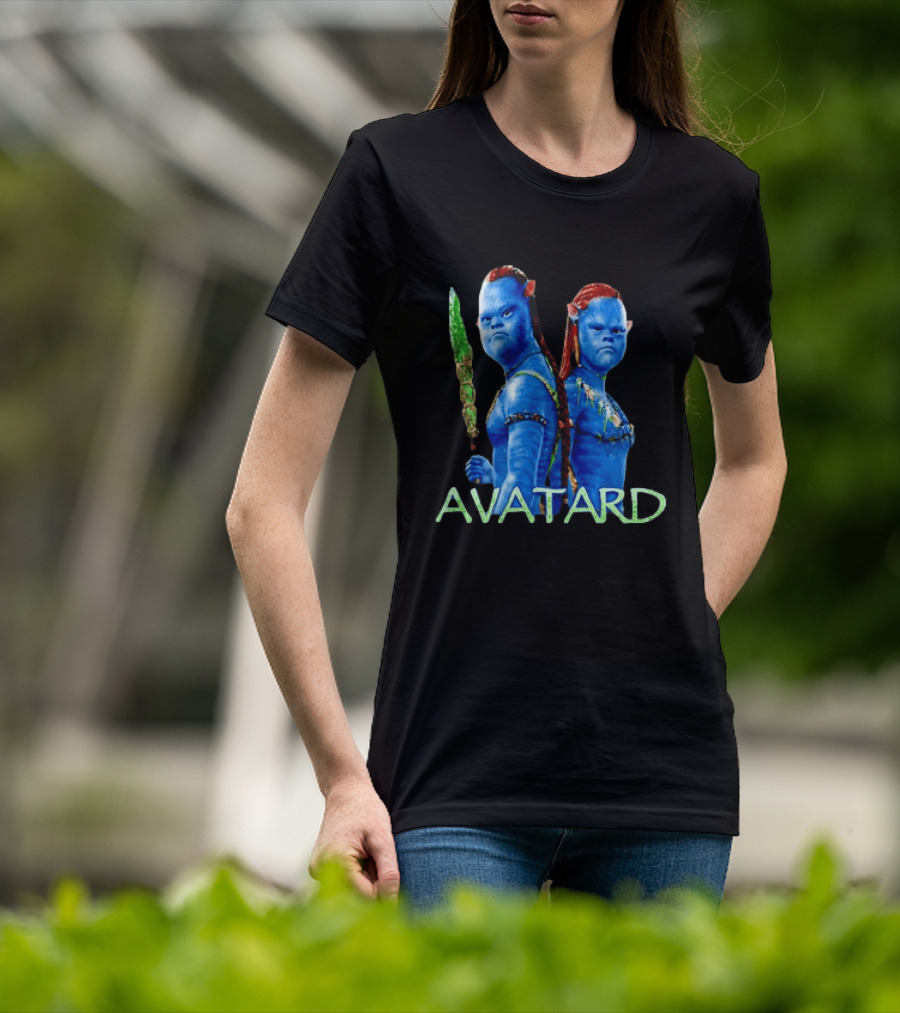 Avatar Avatard Blue Characters Humor Down T-Shirt
