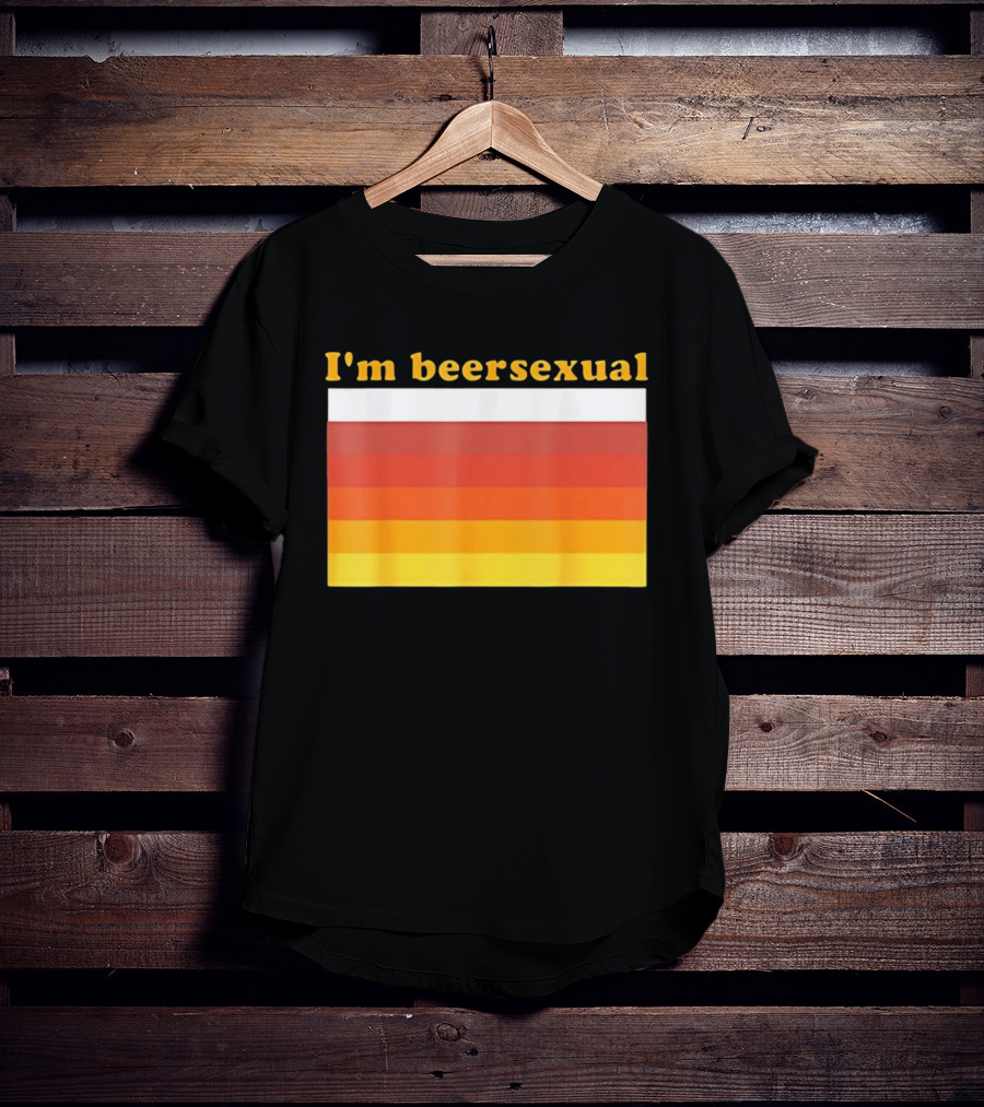 I'm Beersexual Beer Lover Striped Beer T-Shirt