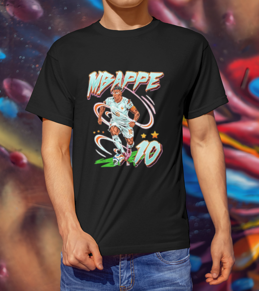 Kylian Mbappe 10 France National Team Soccer Star T-Shirt