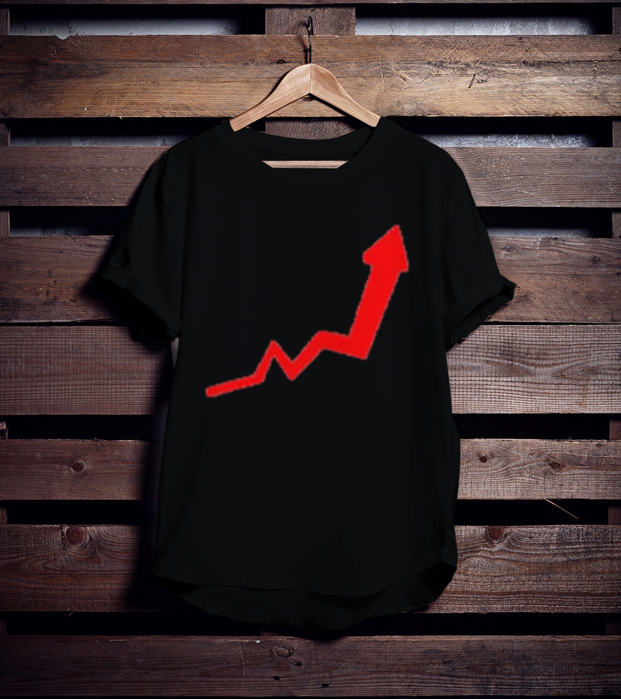 Dayu Stock Market Rising Chart Arrow Trending Upwards Stop Stock T-Shirt