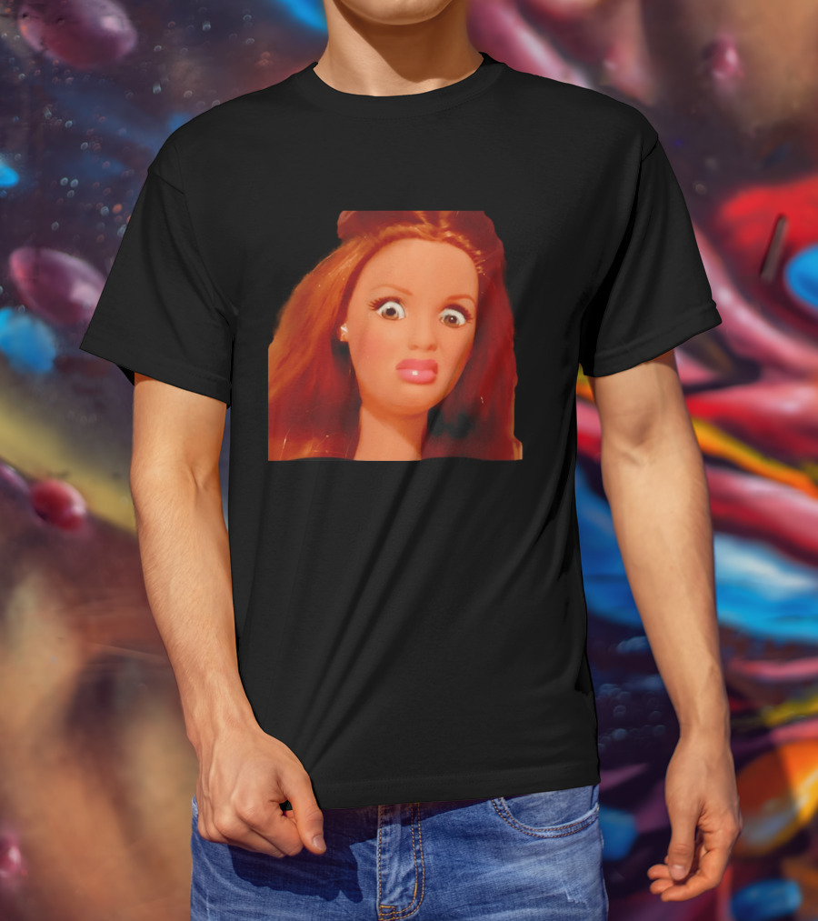 Disgusted Doll Meme Funny Barbie Expression T-Shirt