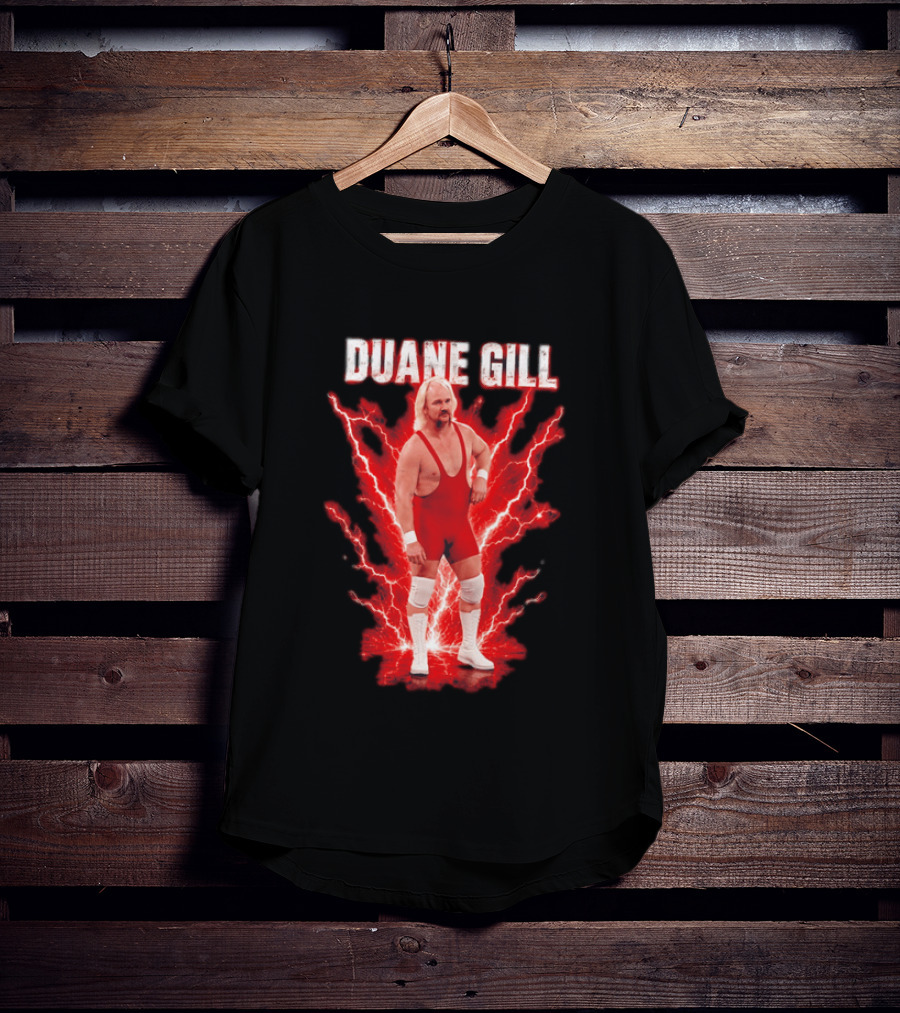 Duane Gill Professional Wrestling Wrestler Red Lightning Outfit T-Shirt