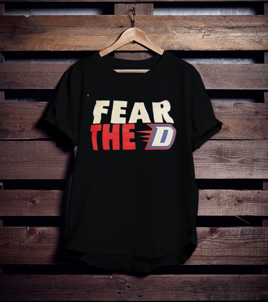 Fear The D DePaul Blue Demons Basketball Team Spirit T-Shirt