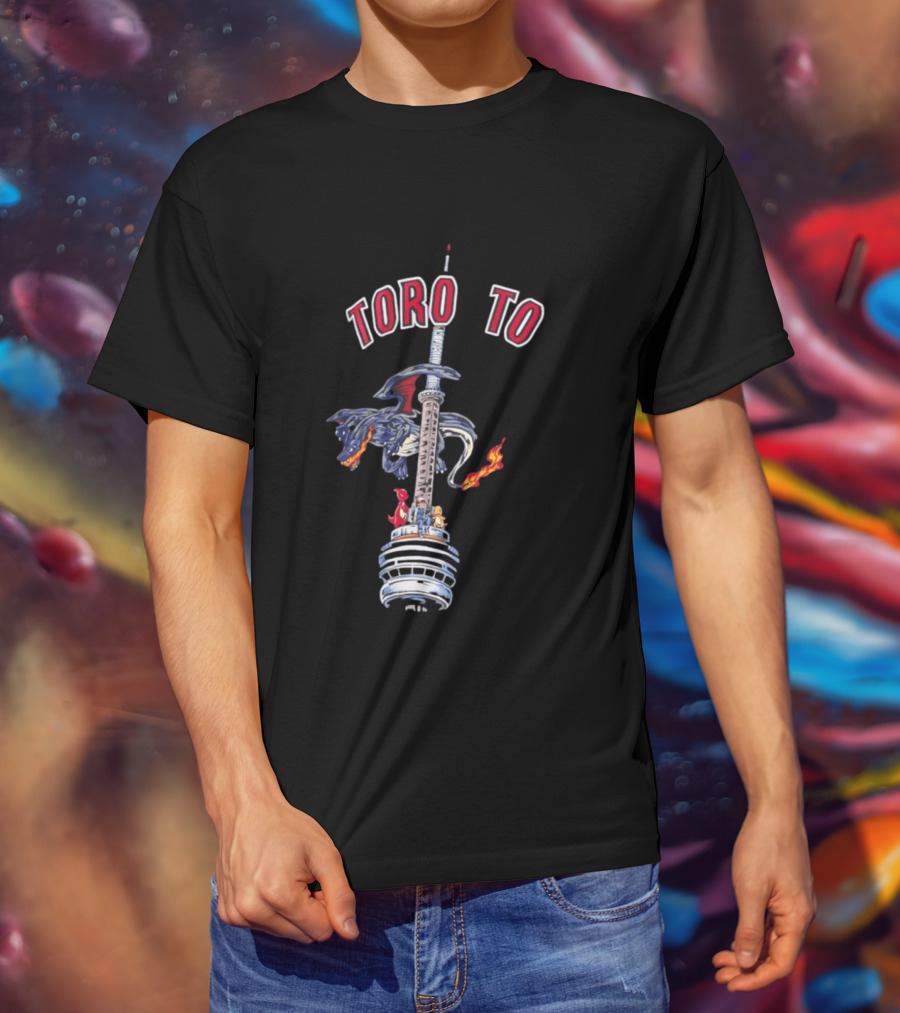 Toronto CN Tower Ash Charizard T-Shirt