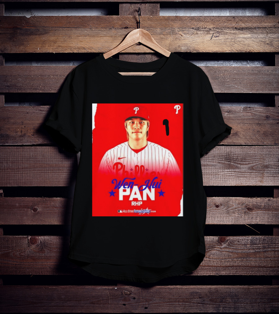 Wen Hui Pan Philadelphia Phillies RHP 2026 MLB All Star Futures Game T-Shirt