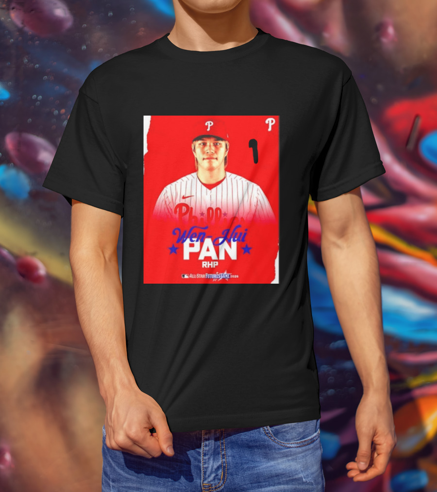Wen Hui Pan Philadelphia Phillies RHP 2026 MLB All Star Futures Game T-Shirt