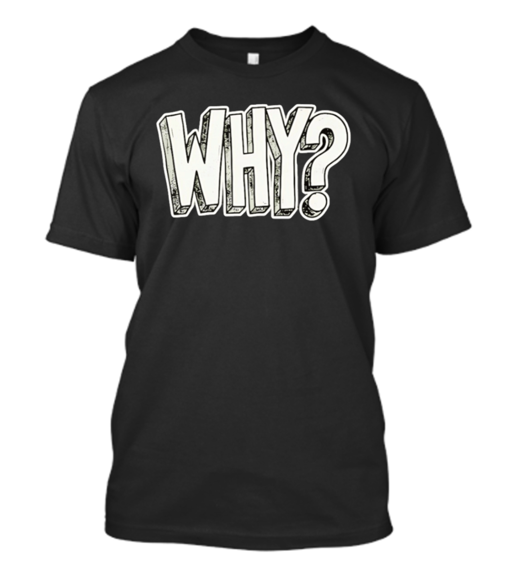 WHY Question Minimalist Curiosity T-Shirt