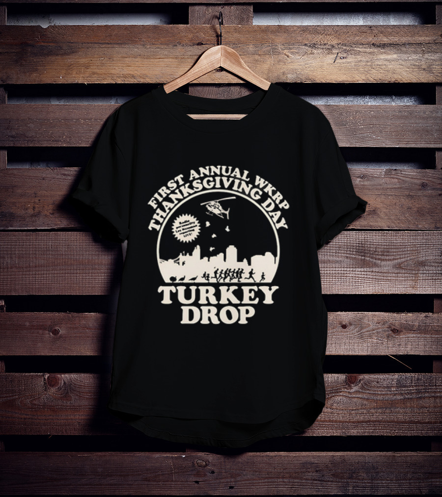 WKRP In Cincinnati First Annual Thanksgiving Day Turkey Drop T-Shirt