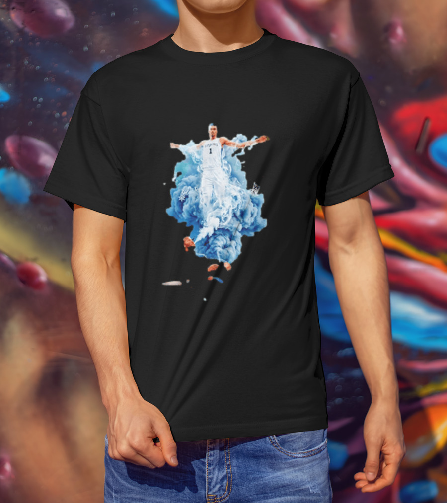 Jalen Brunson We Smoking On That Wemby Pack Spurs Player Blue Smoke T-Shirt
