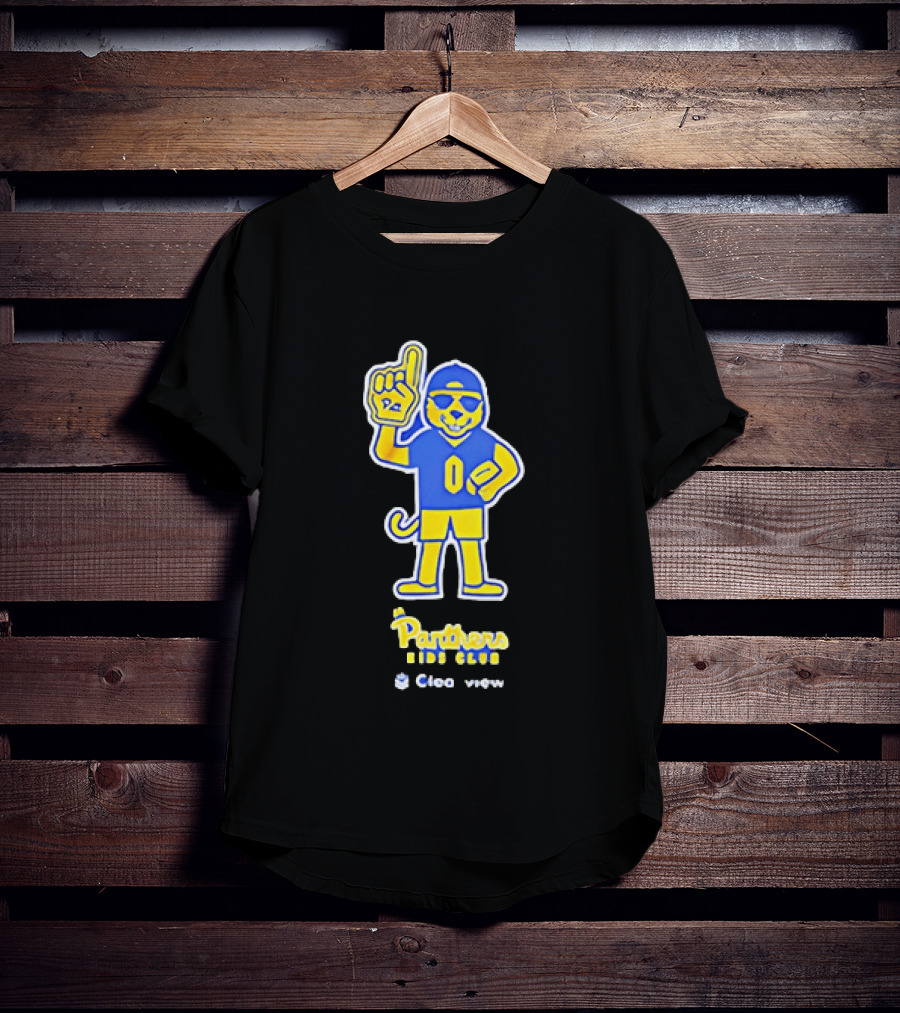 Pittsburgh Panthers Jr Panthers Club Clearview Mascot Football Fan T-Shirt
