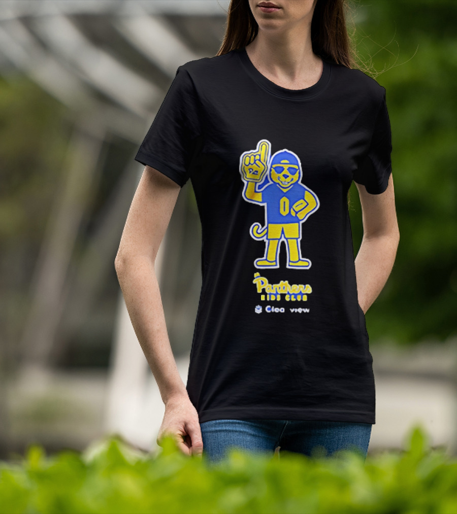 Pittsburgh Panthers Jr Panthers Club Clearview Mascot Football Fan T-Shirt