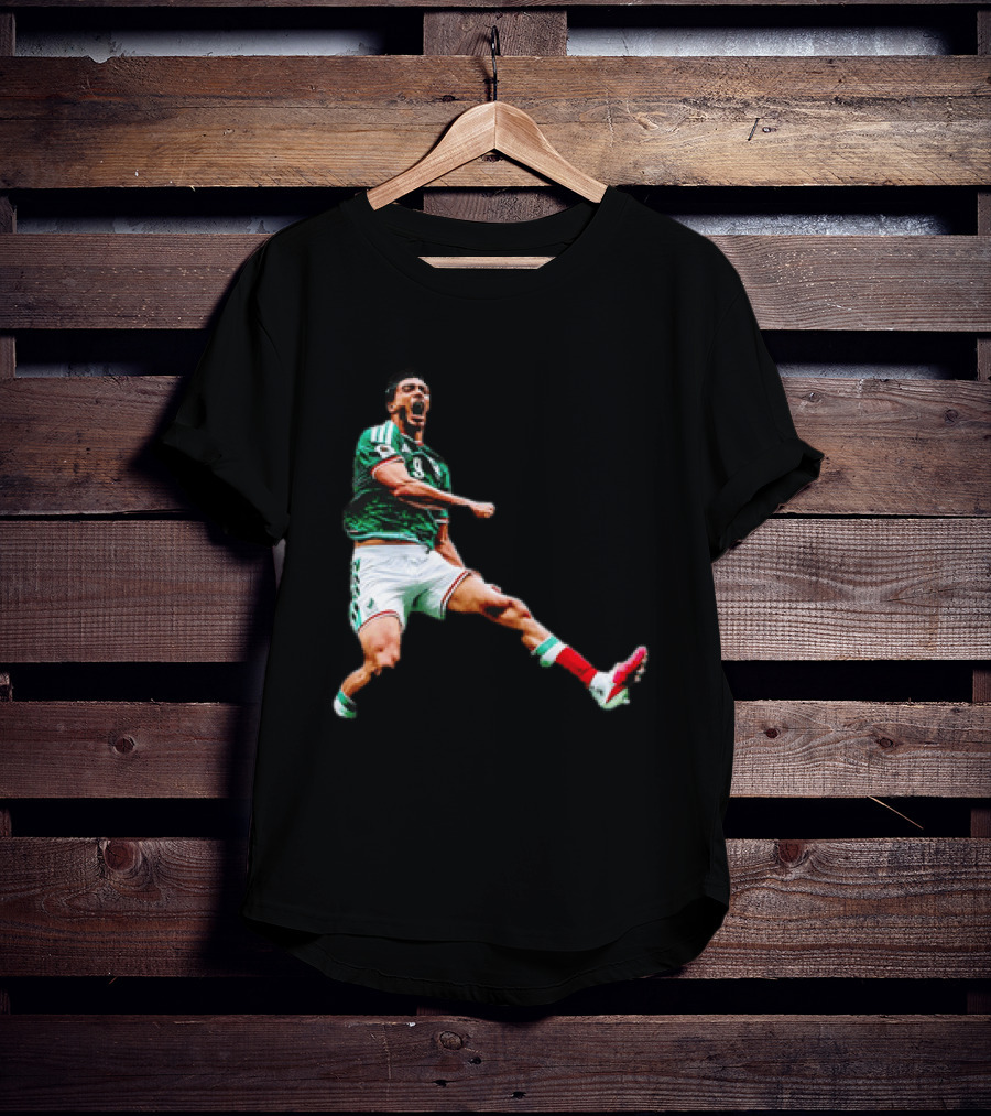 Raúl Jiménez Celebrating Mexico National Soccer Team Victory T-Shirt