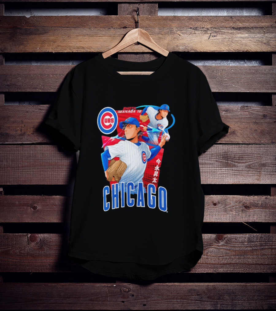 Chicago Cubs Shota Imanaga Anime Baseball Player T-Shirt