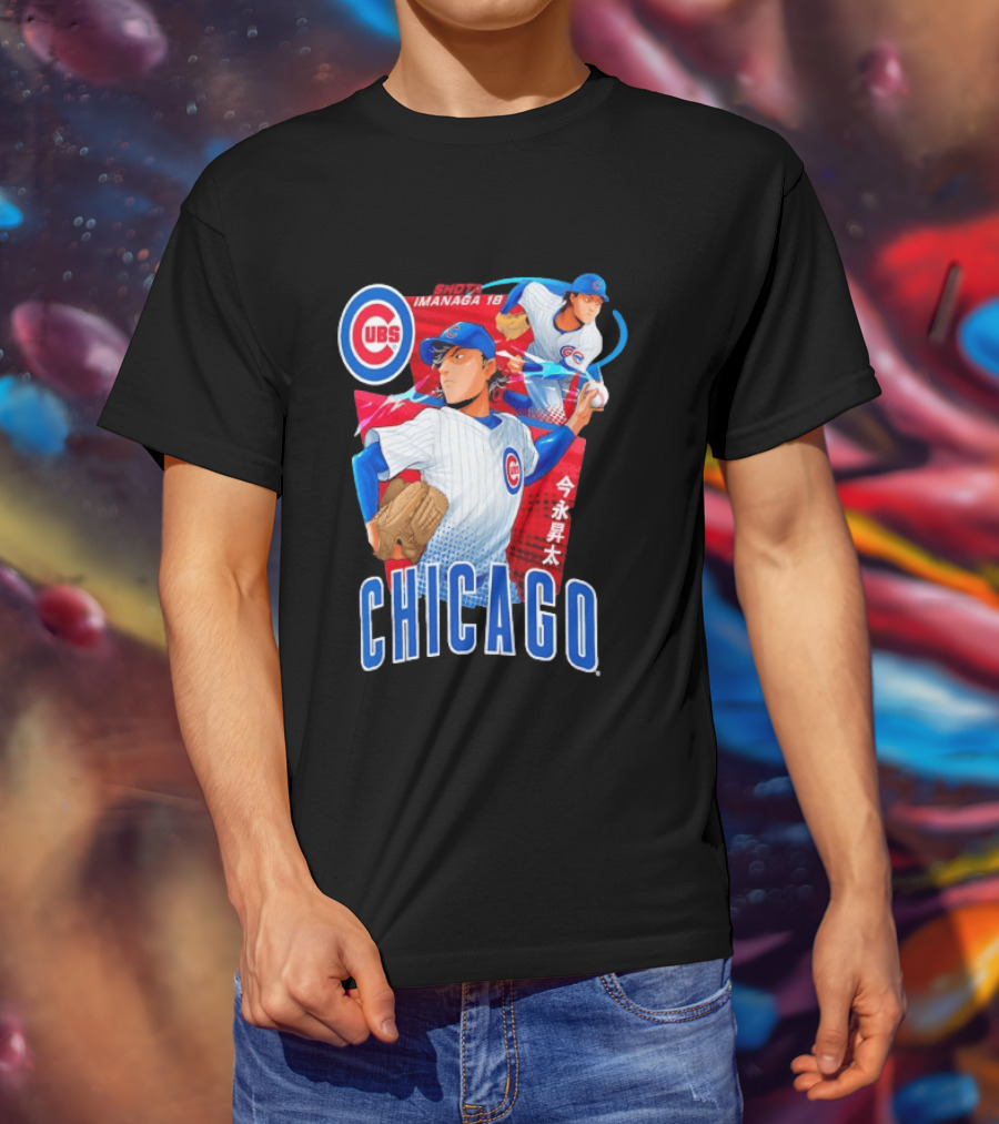 Chicago Cubs Shota Imanaga Anime Baseball Player T-Shirt
