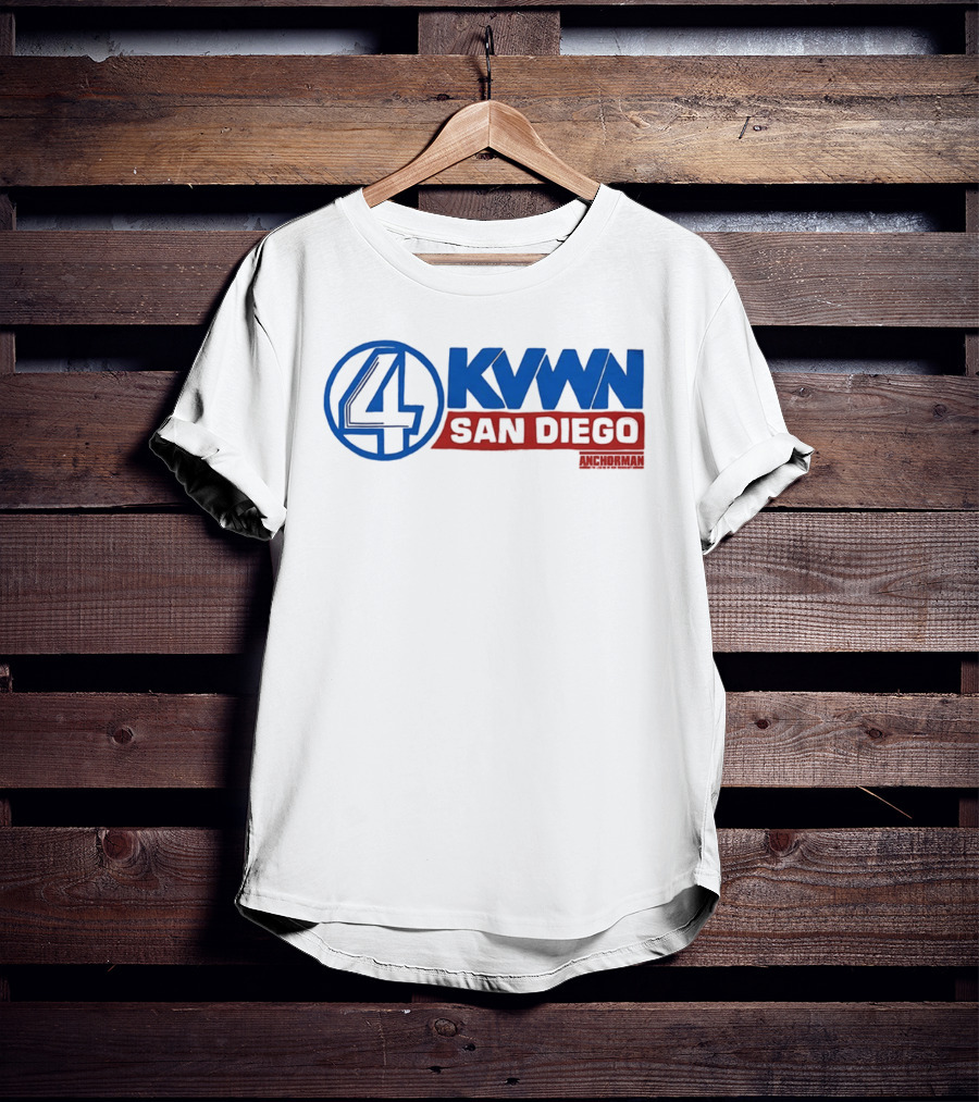 Anchorman KVWN 4 San Diego News Channel T-Shirt