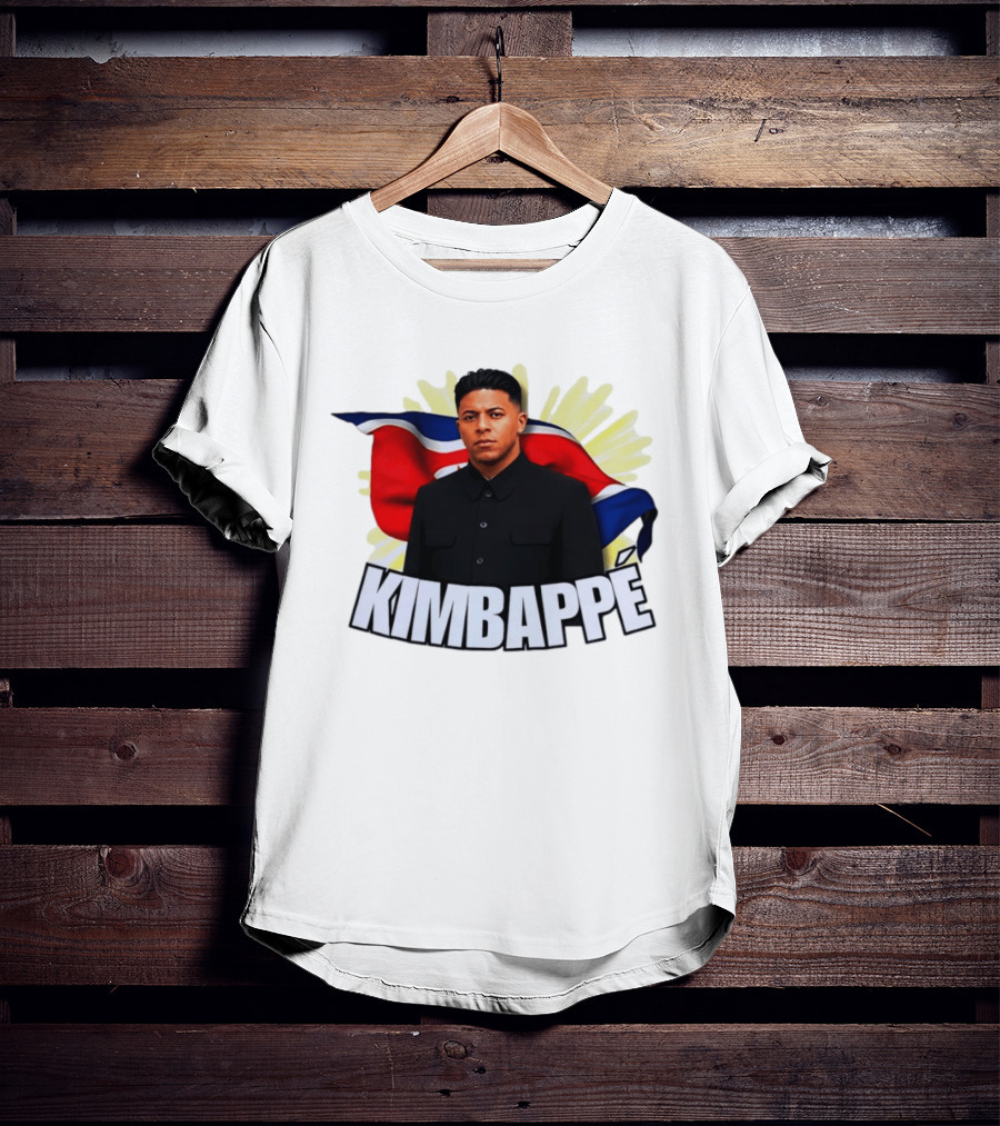 Kimbappé North Korea Leader Red Flag Fusion T-Shirt