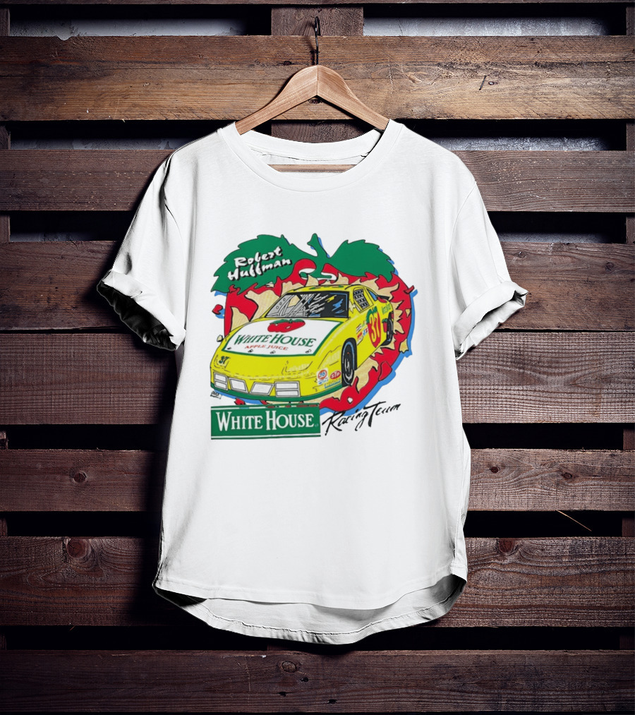 Robert Huffman White House Apple Juice Racing Team Car 37 NASCAR T-Shirt