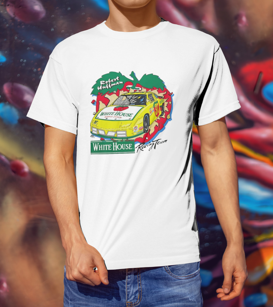 Robert Huffman White House Apple Juice Racing Team Car 37 NASCAR T-Shirt