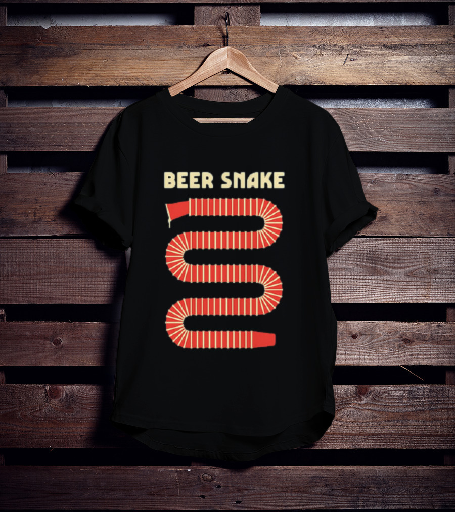 Beer Snake Drinking Game Party Festive Cups T-Shirt