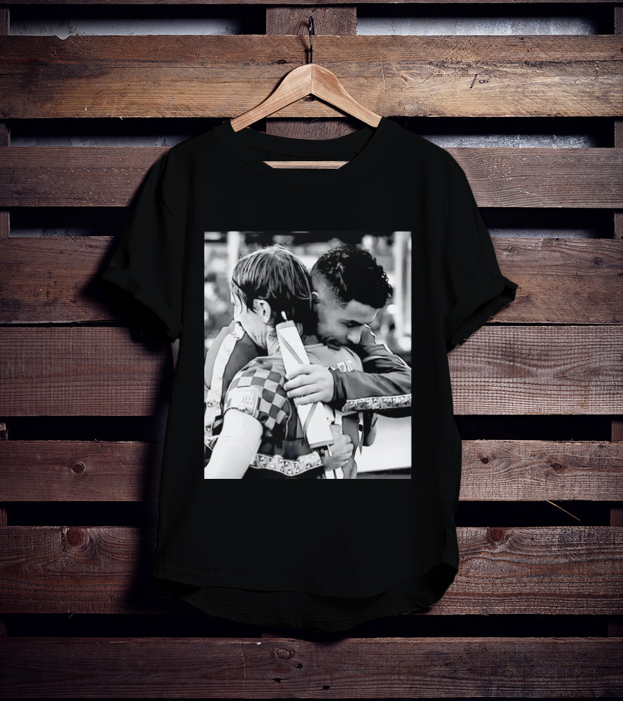 Football Unites The World Luka Modrić Cristiano Ronaldo Hug Memorial T-Shirt