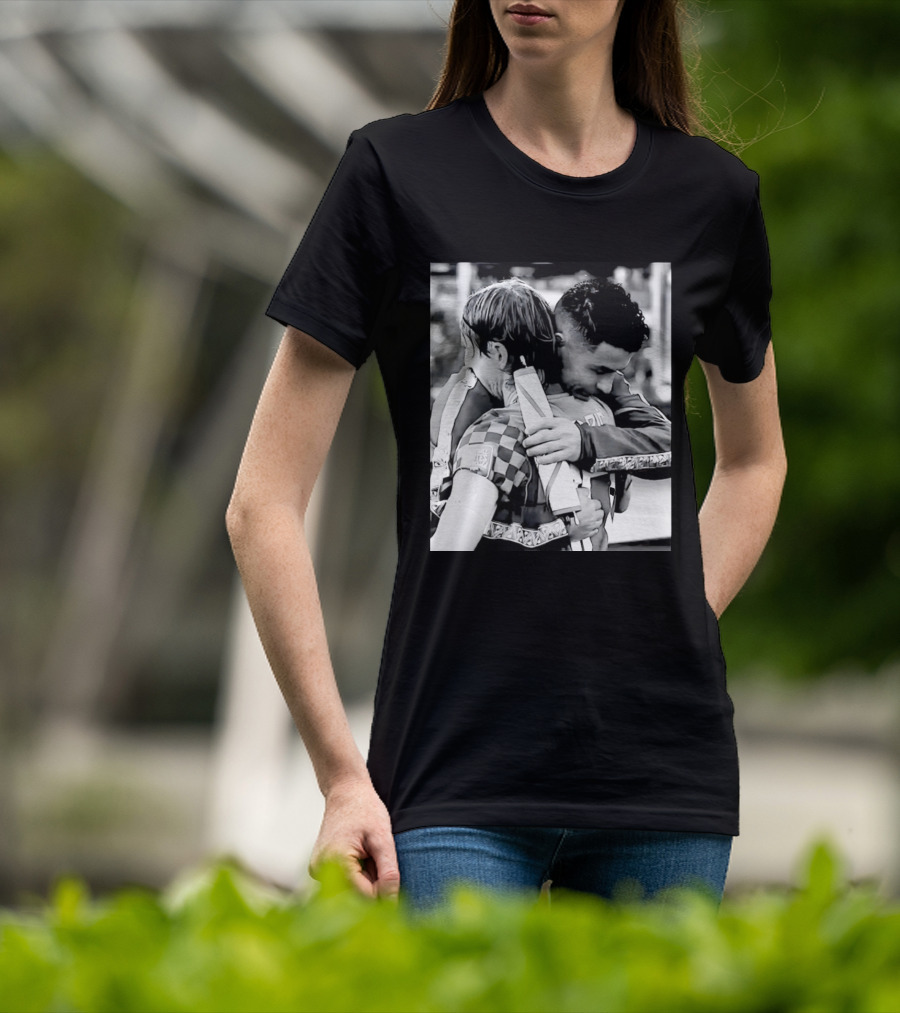 Football Unites The World Luka Modrić Cristiano Ronaldo Hug Memorial T-Shirt
