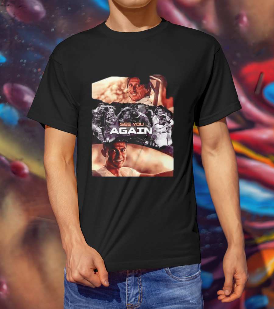 Luka Modric Cristiano Ronaldo Real Madrid See You Again Reunion T-Shirt