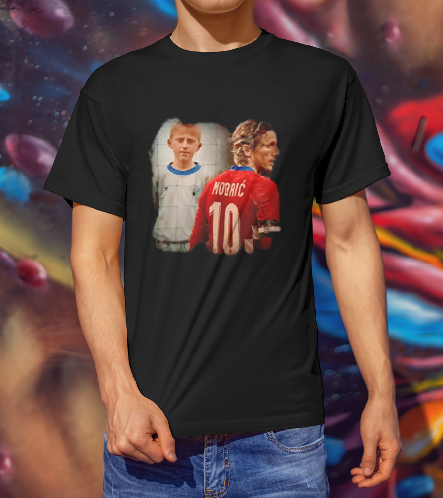 Luka Modrić Croatia National Team The Last Dance Young Modrić 10 T-Shirt