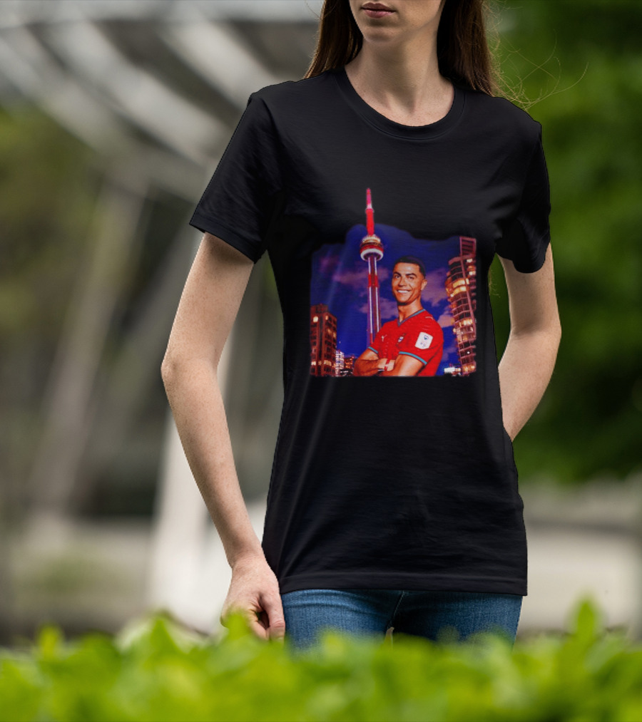 Cristiano Ronaldo Portugal National Team Iconic Victory Celebration T-Shirt