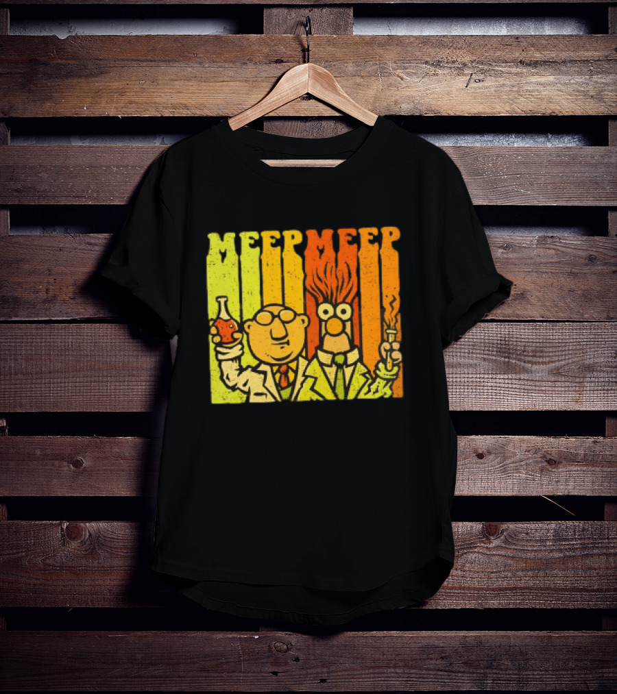 Dr. Bunsen Honeydew And Beaker Meep Meep Retro Chemistry Duo T-Shirt