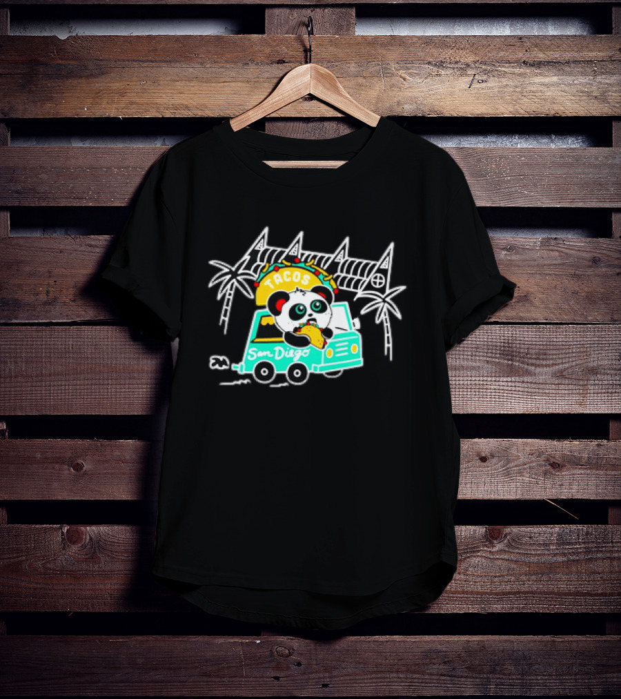 Tacos San Diego Panda Food Truck Adventure T-Shirt