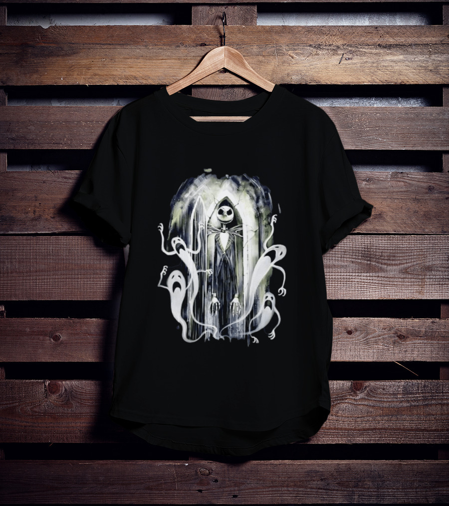 Jack Skellington The Nightmare Before Christmas Ghosts Arched Doorway T-Shirt