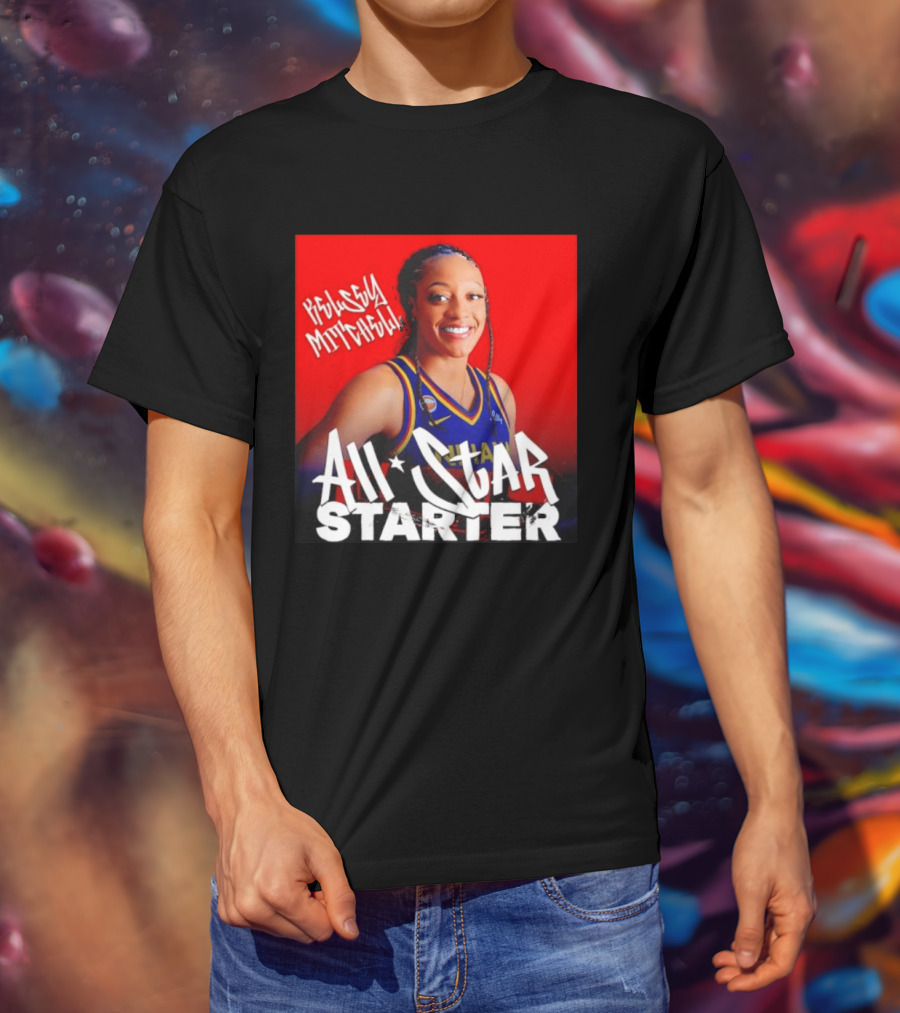Kelsey Mitchell Indiana Fever All Star Starter Basketball T-Shirt