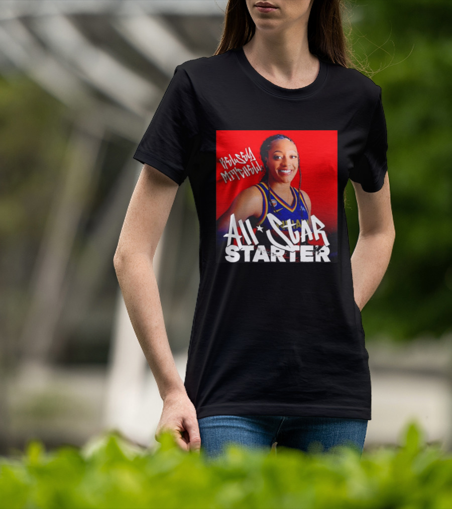 Kelsey Mitchell Indiana Fever All Star Starter Basketball T-Shirt