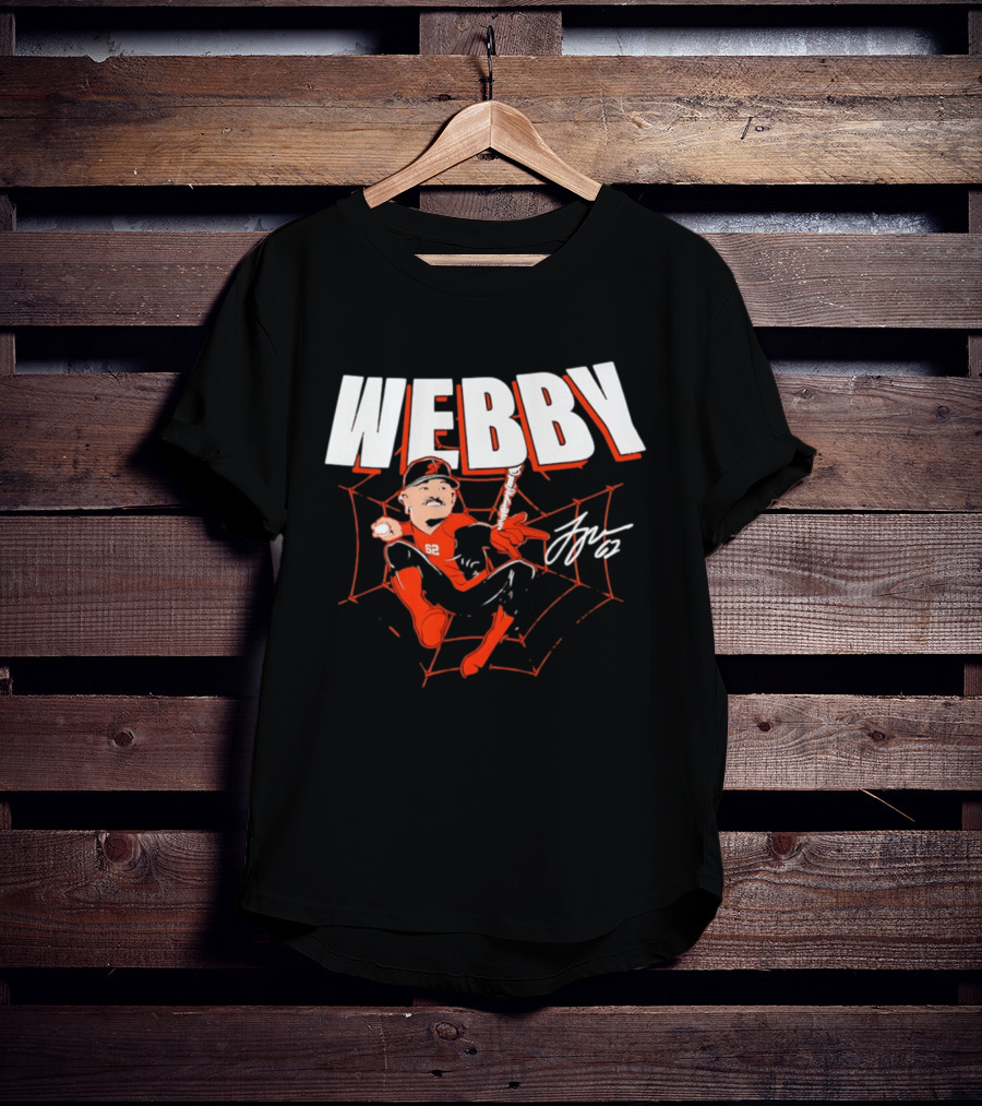 Logan Webb San Francisco Giants MLB Baseball Webby Spider Man 62 T-Shirt
