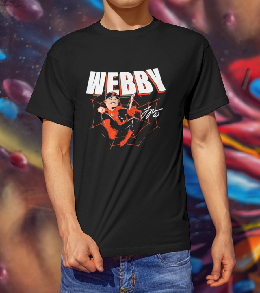 Logan Webb San Francisco Giants MLB Baseball Webby Spider Man 62 T-Shirt