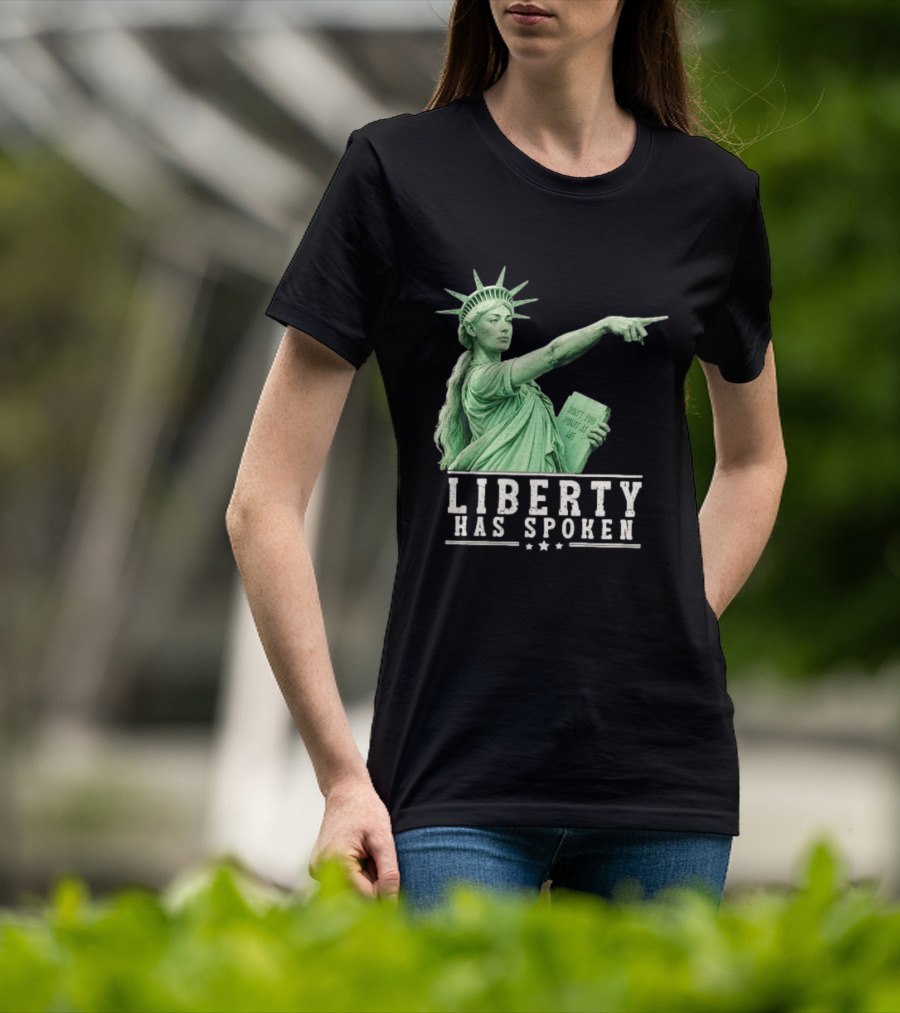 Liberty Has Spoken Statue Of Liberty Sophie Cunningham Pointing Don't You Point At Me T-Shirt