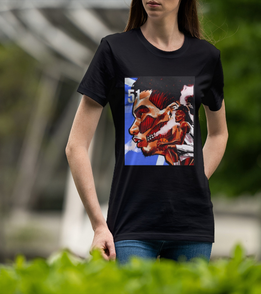 51 Wembanyama Anime San Antonio Spurs Alien T-Shirt