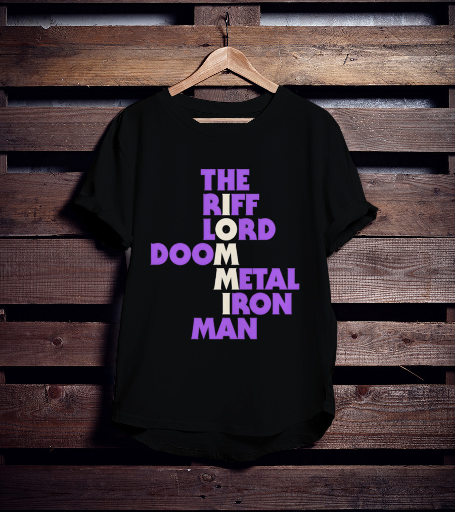 The Riff Lord Iommi Doom Metal Iron Man T-Shirt