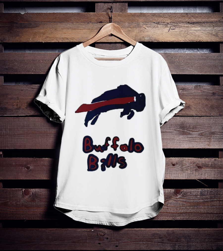 Buffalo Bills Iconic Blue Red Bison T-Shirt