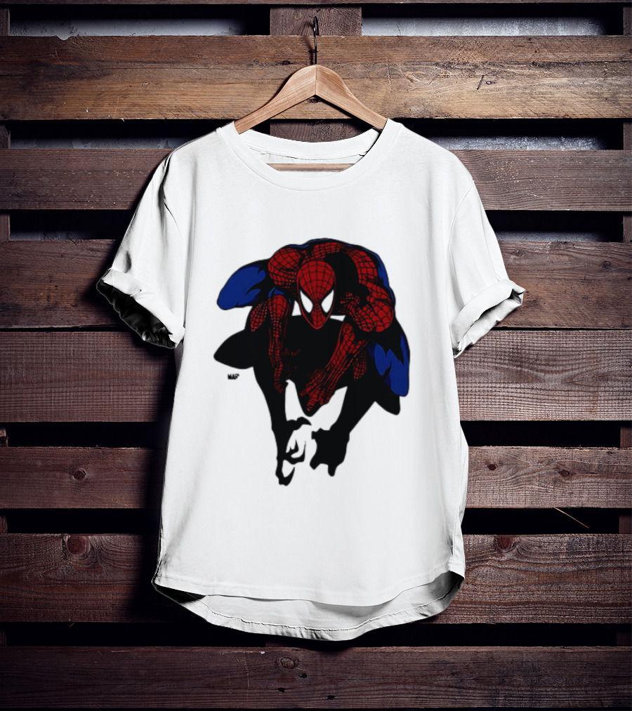 Spider Man Marvel Comics Dynamic Action Pose T-Shirt