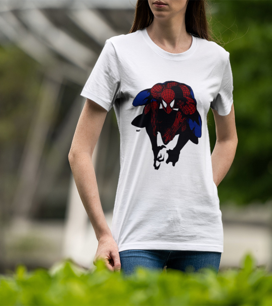 Spider Man Marvel Comics Dynamic Action Pose T-Shirt