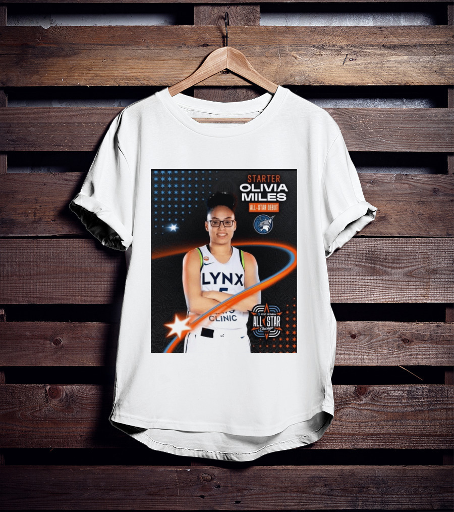 Starter Olivia Miles All Star Debut Lynx AT&T WNBA All Star Chicago T-Shirt